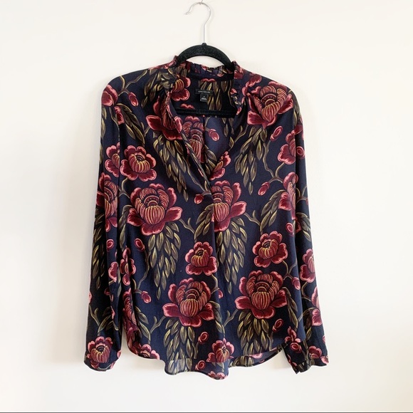 Ann Taylor Tops - Ann Taylor | Floral Long Sleeve Blouse